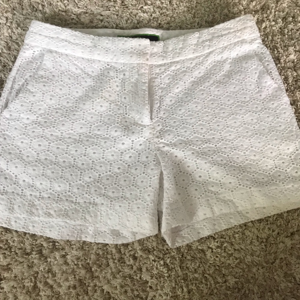 C wonder white eyelet shorts!